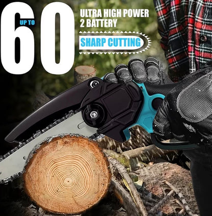 Portable Wireless 6-Inch Wireless Electric Saw with 2 Batteries Charger