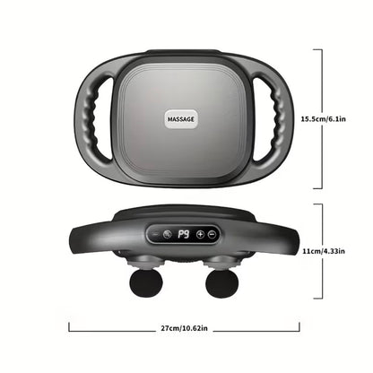 Handheld Tapping Massage Gun, 6-head Deep Tissue Massager, Multi-head Vibration Massager.