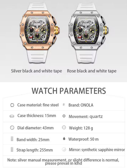 Multifunction Luxury Waterproof Luminous Sports Casual Quartz Men Watch.