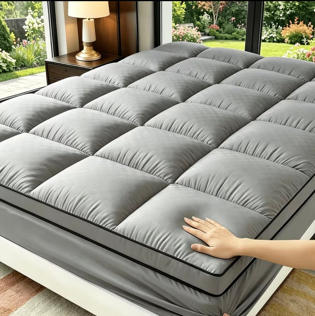 Cooling Mattress Pad Cover - Soft Pillow Top 8-21 Inch Deep Pocket Fitted Protector