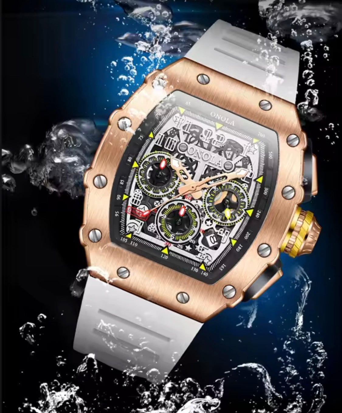Multifunction Luxury Waterproof Luminous Sports Casual Quartz Men Watch.