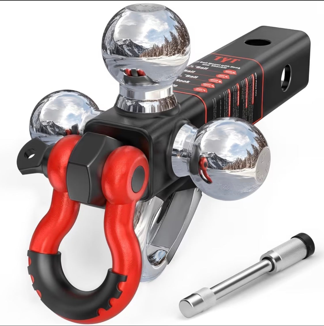 Triple Ball Mount Trailer Hitch - 11,500 lbs GTW