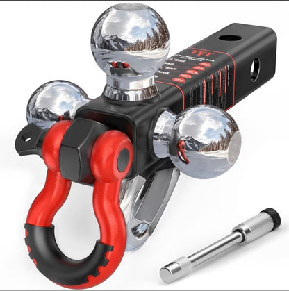Triple Ball Mount Trailer Hitch - 11,500 lbs GTW