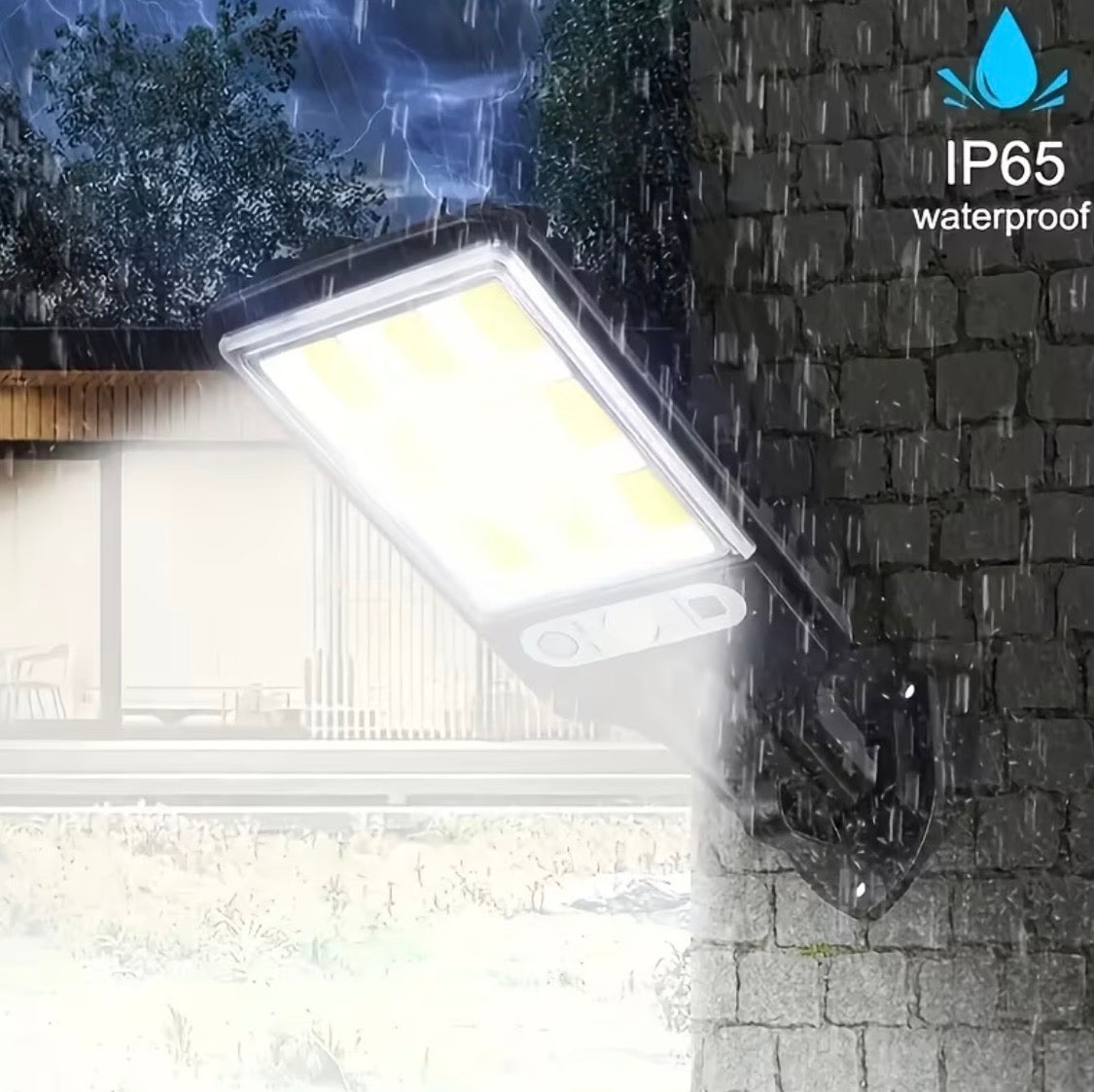 2-4 Pack Solar-Powered Street Lights, 3-Mode LED Outdoor Security Spotlights for Garden & Porch