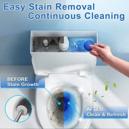 48-Pack Automatic Toilet Cleaner Tablets & Deodorizer Gel