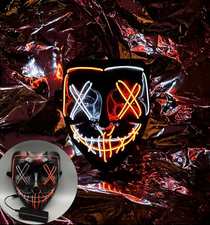 Light Up LED Purge Mask with 3 Lighting Modes