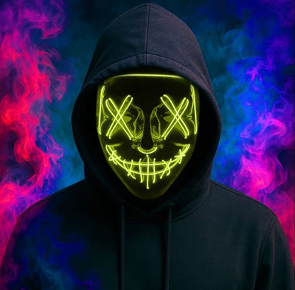 Light Up LED Purge Mask with 3 Lighting Modes