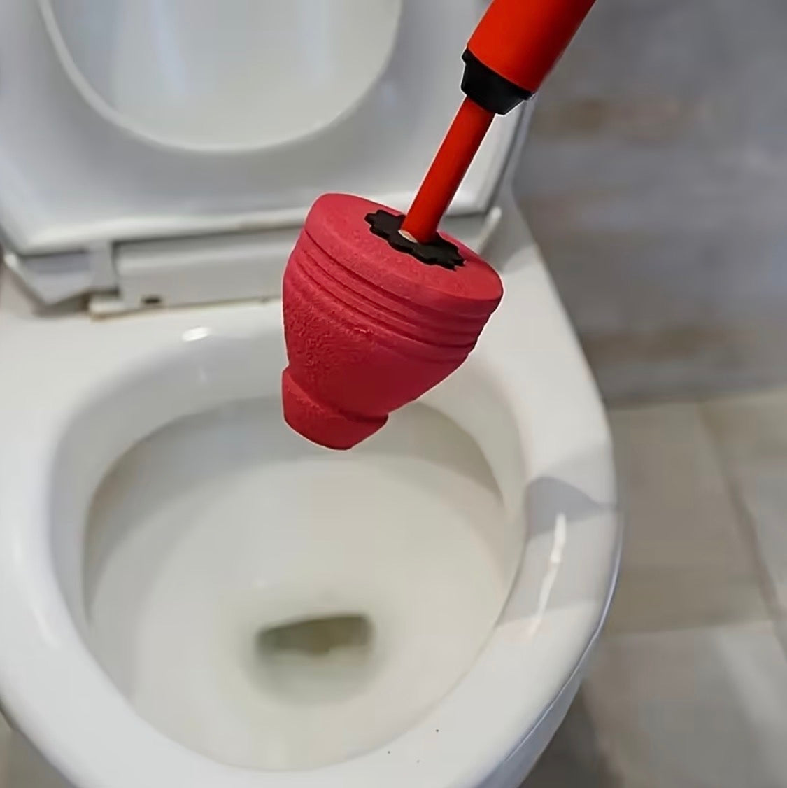 Heavy-Duty Air Pressure Toilet Plunger