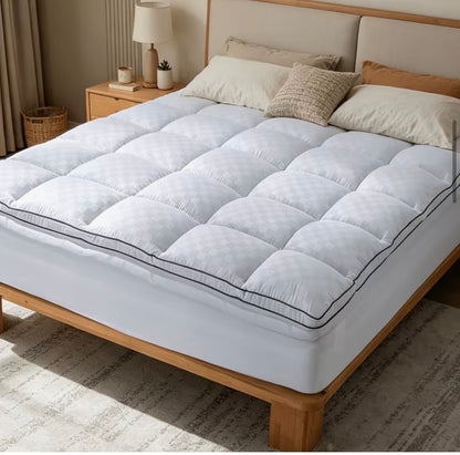 Cooling Mattress Pad Cover - Soft Pillow Top 8-21 Inch Deep Pocket Fitted Protector