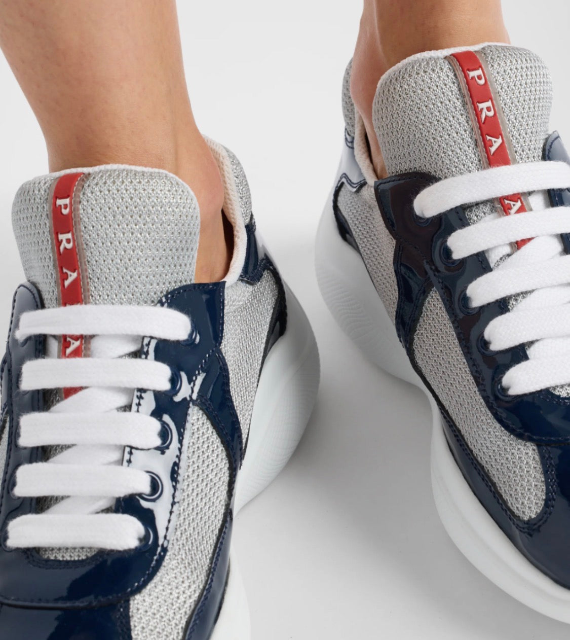 Prada America's Cup biker fabric sneakers