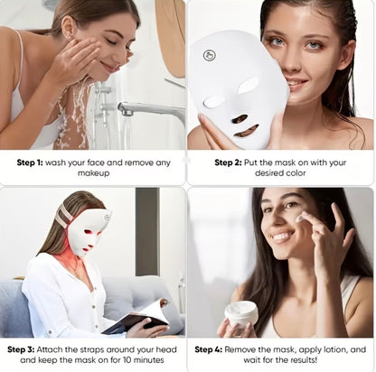 7-Function Color Facial Skincare Mask