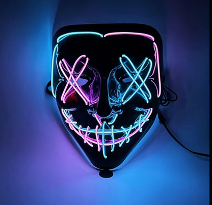 Light Up LED Purge Mask with 3 Lighting Modes