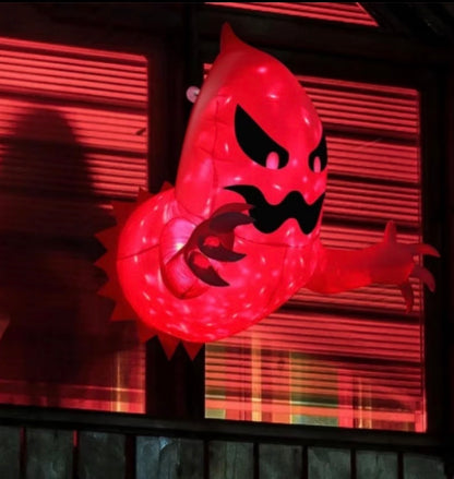 Battery-Operated Halloween Inflatable Ghost Decor - Indoor/Outdoor Courtyard Sign