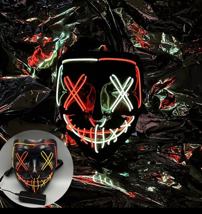 Light Up LED Purge Mask with 3 Lighting Modes