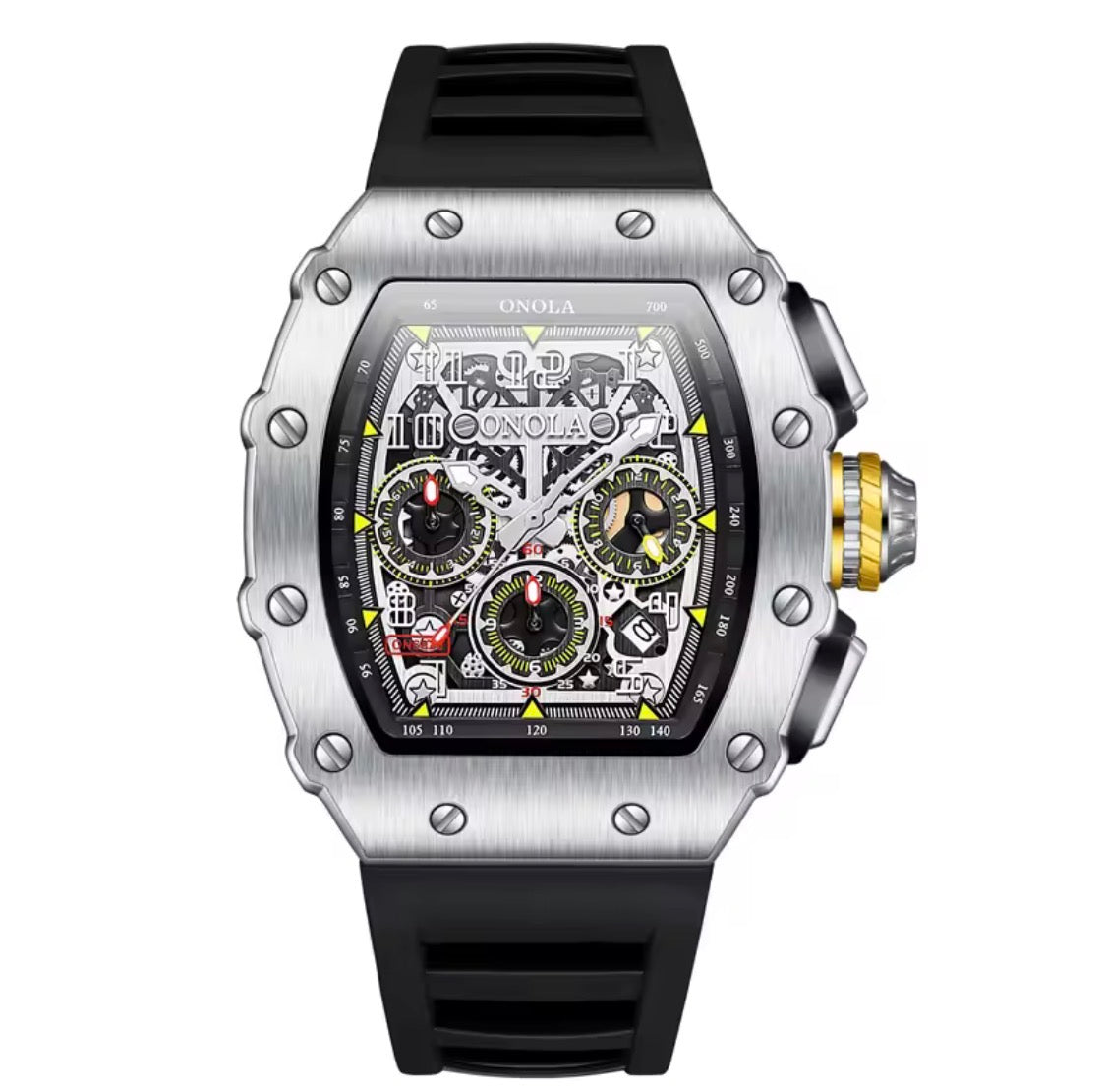 Multifunction Luxury Waterproof Luminous Sports Casual Quartz Men Watch.