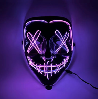 Light Up LED Purge Mask with 3 Lighting Modes