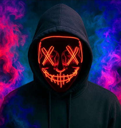 Light Up LED Purge Mask with 3 Lighting Modes