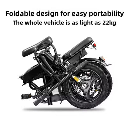 14" Folding Electric Bike for Adults | 560W Motor & 48V Removable Battery (20 MPH)