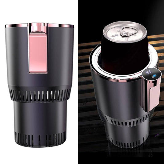 Electric Cold and Hot Beverage Mug with LED Temperature Display.