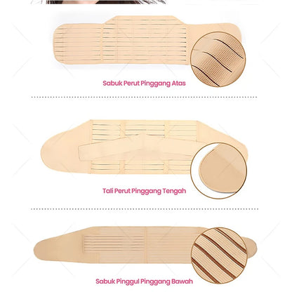 3‑in‑1 Postpartum Belly Band & Waist Trainer
