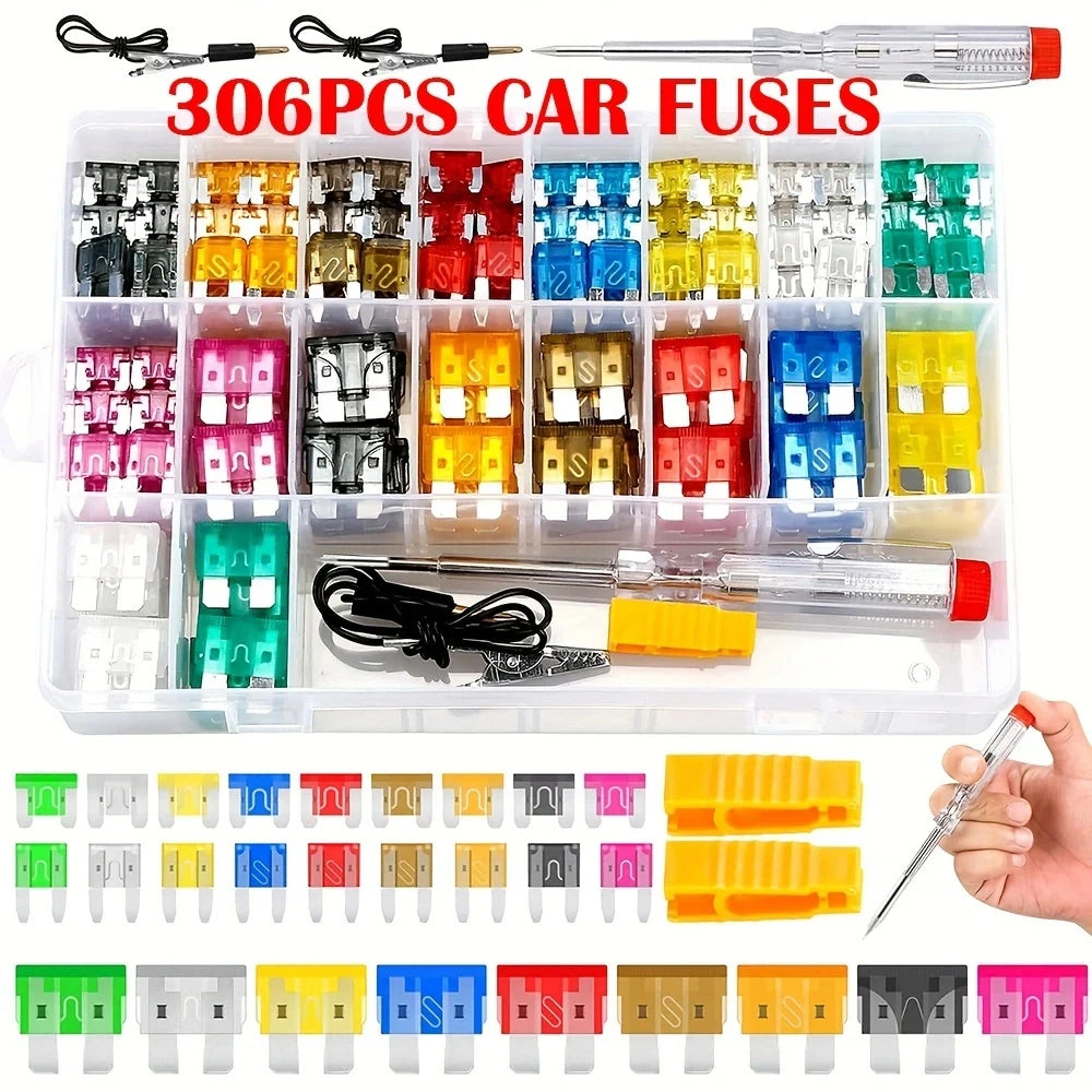 Fuse in various specifications, 120PCS to 306PCS are packaged