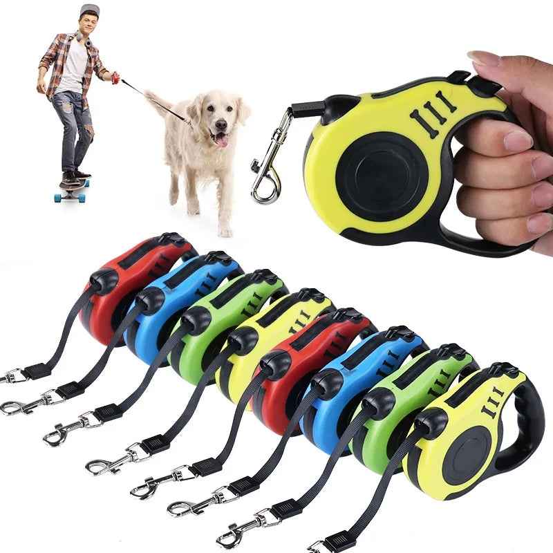 Retractable Dog Leash Traction Rope Belt Automatic Flexible