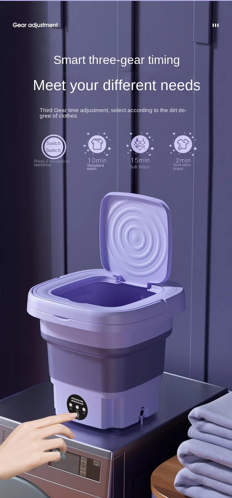 Portable Folding Washing Machine