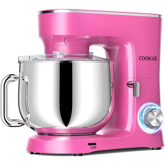 Stand Mixer, 9.5 Qt. 660W 10-Speed Electric Kitchen Mixer with Dishwasher-Safe Dough Hooks, Flat Beaters