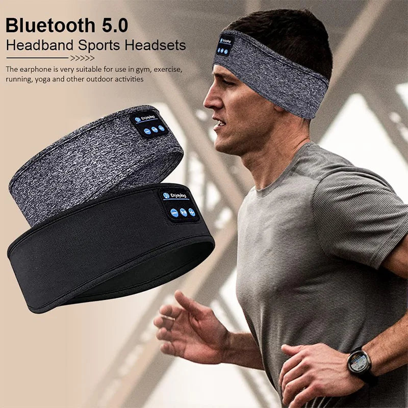 Wireless Bluetooth Headphones Sleep Eye Mask Headset Soft Elastic Comfortable Sports Headband