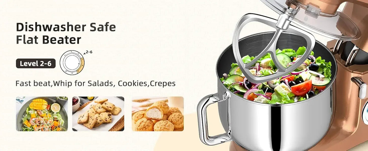 9.5 Qt. Stand Mixer 660W 10-Speed Electric Kitchen Mixer