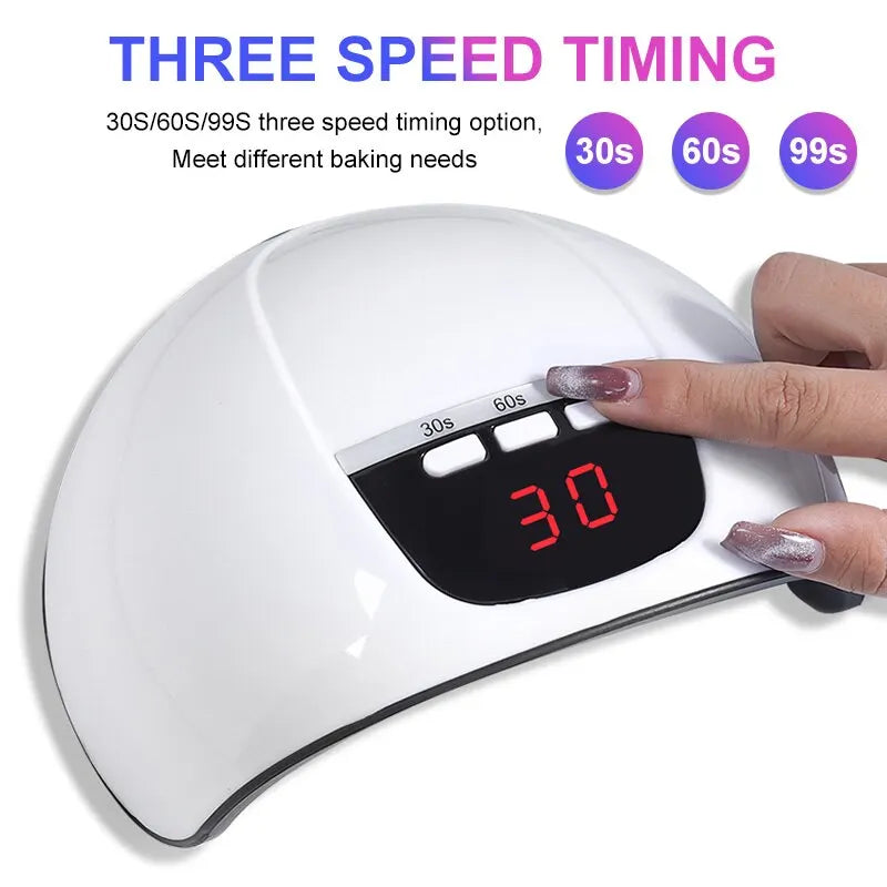 Professional Nail Dryer 18LEDS Infrared Sensor Manicure Nail Lamp for Quick Curing All UV Gel Nail Polish