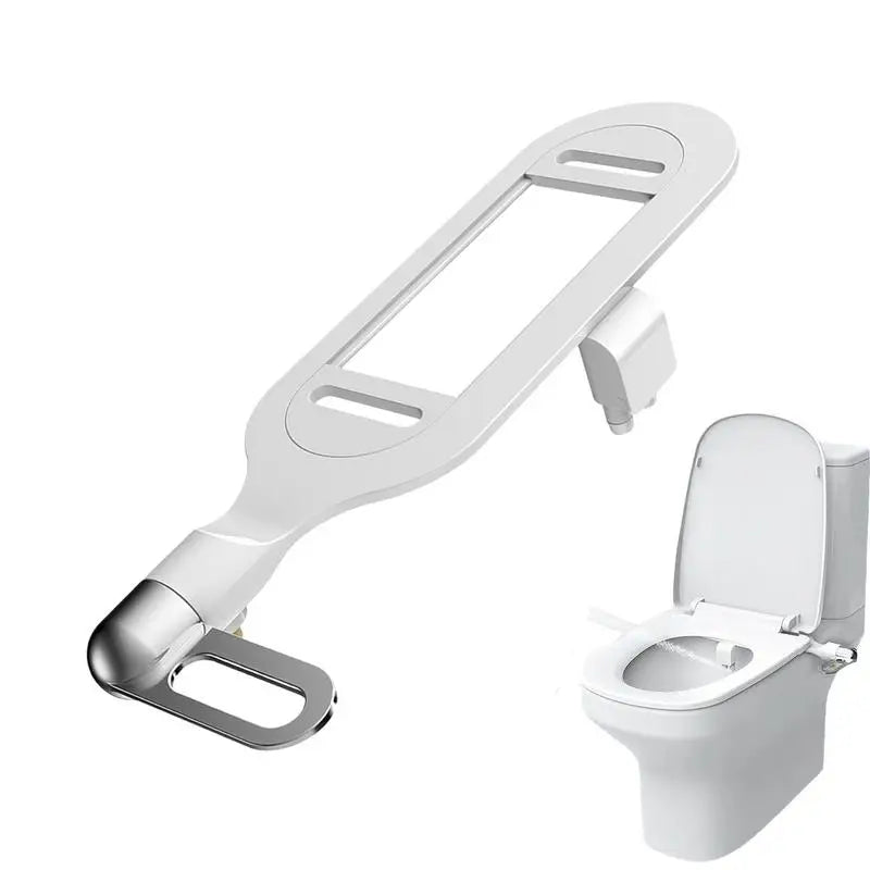 Bidet Toilet Seat Attachment Self-Cleaning Duals Nozzle Water Pressure Control  Ass Wash Sprayer.