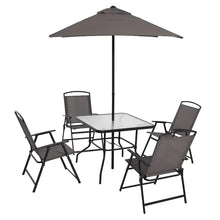 Load image into Gallery viewer, 6 Piece Outdoor Patio furniture Set, Grey   outdoor furniture for balcony  outdoor patio furniture
