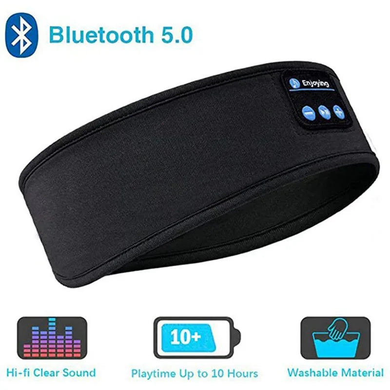 Wireless Bluetooth Headphones Sleep Eye Mask Headset Soft Elastic Comfortable Sports Headband