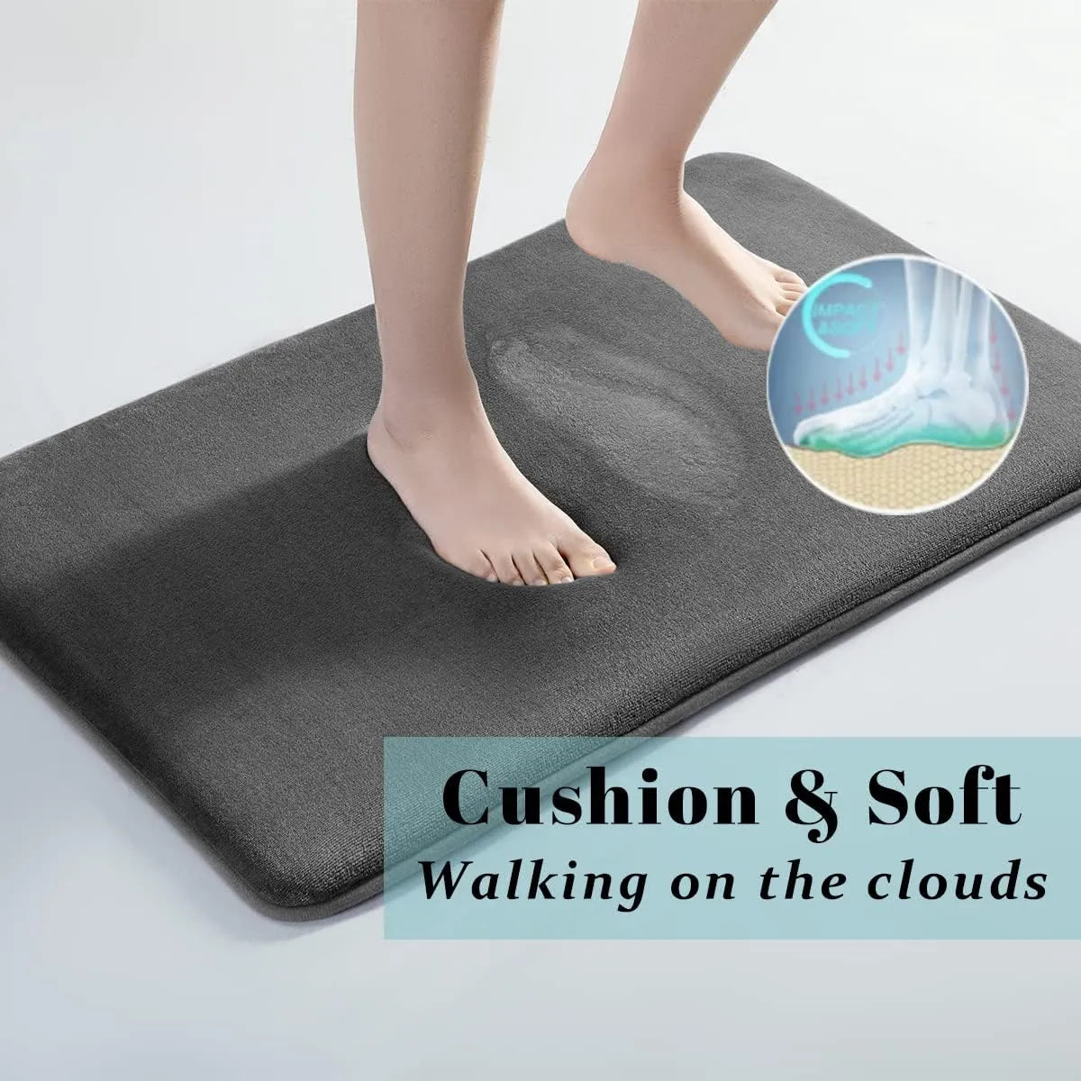 Super absorbent floor bath mats