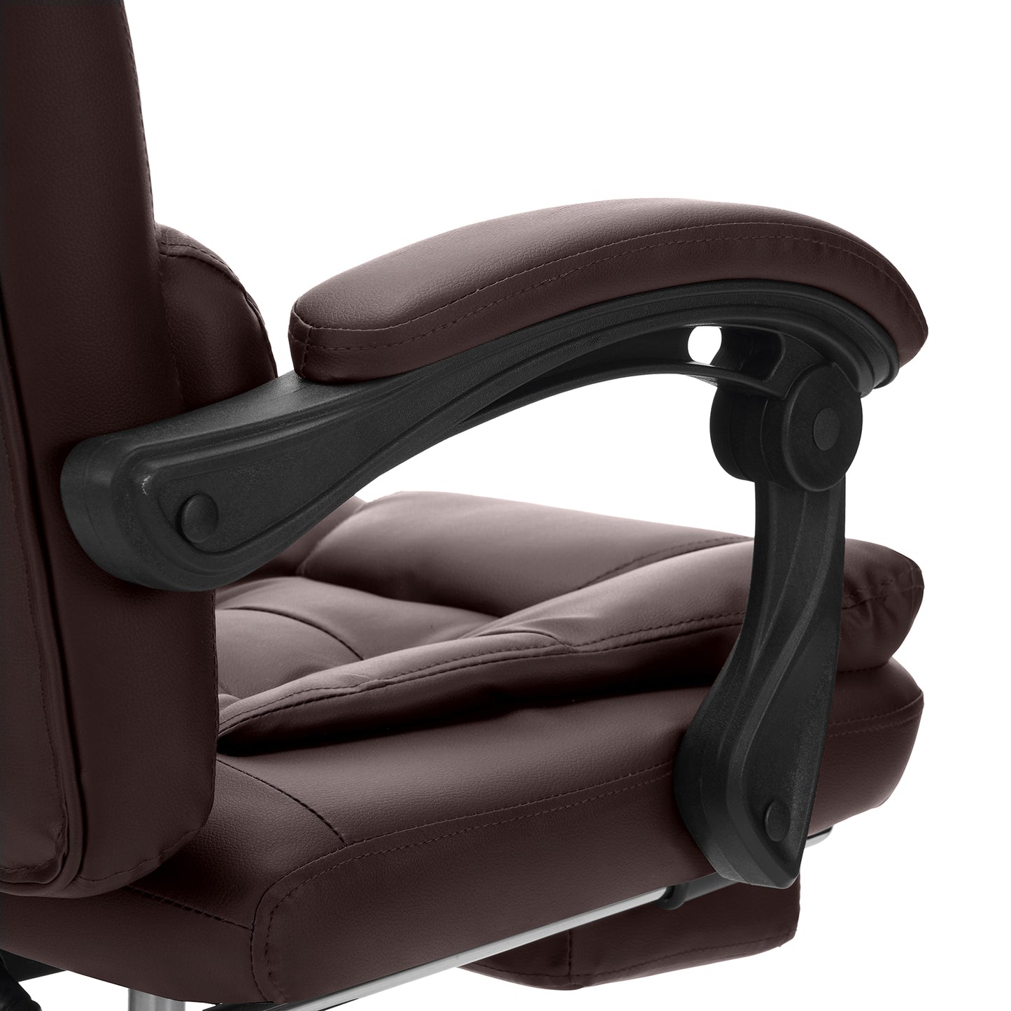 Executive Office Massage Chair with Footrest Reclining, Computer Desk Chair Lumbar Back Support