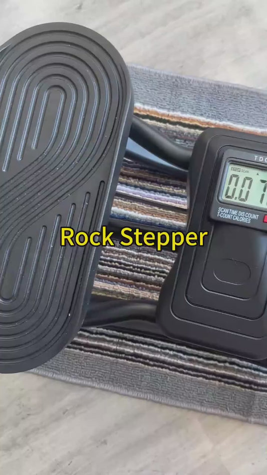 Home Leg Glute Workout Rock Stepper With Elastic Resistance Bands for Lateral Rocking Motion and High Capacity