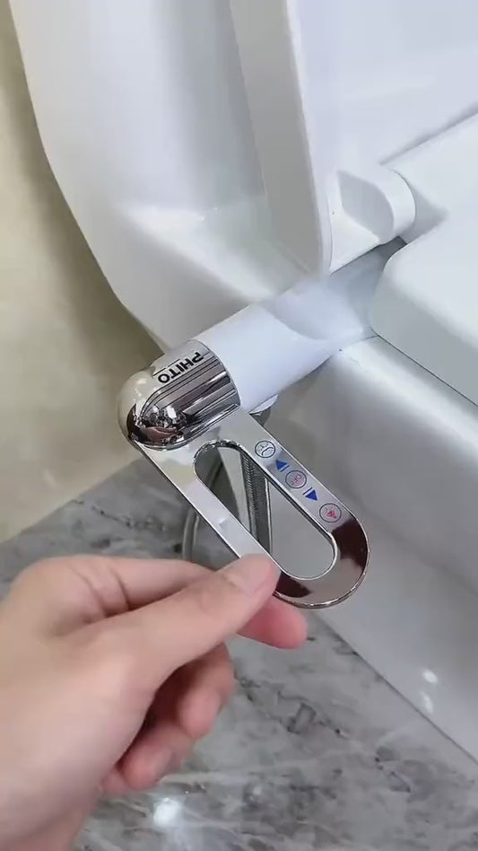 Bidet Toilet Seat Attachment Self-Cleaning Duals Nozzle Water Pressure Control  Ass Wash Sprayer.