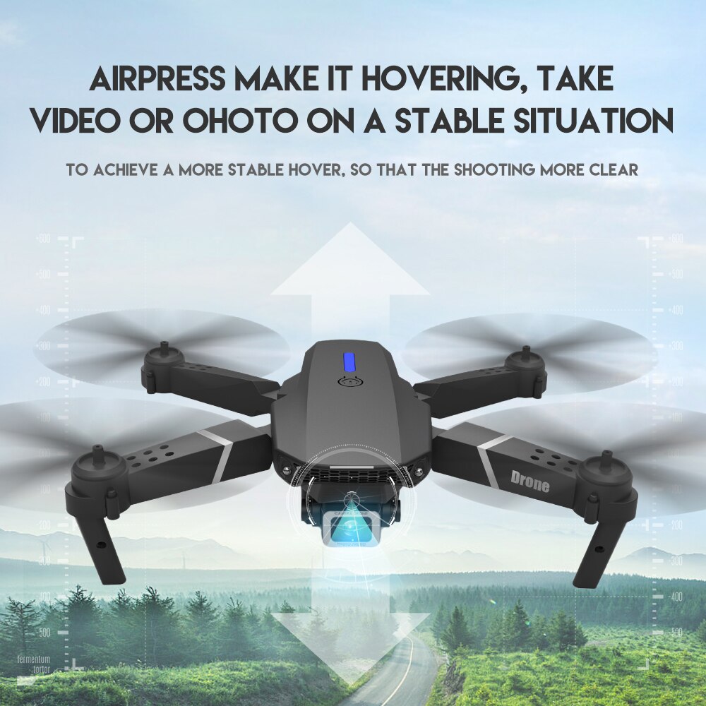 New Quadcopter E88 Pro WIFI FPV Drone With Wide Angle HD 4K HD Camera